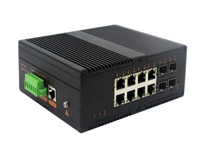 工業(yè)級(NT品牌)管理型千兆4光8電工業(yè)級交換機(jī) 工業(yè)級(NT品牌)管理型千兆4光8電工業(yè)級交換機(jī)