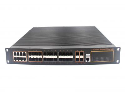 24千兆光+8千兆電+4個萬兆SFP+ 萬兆網(wǎng)管型機(jī)架式工業(yè)匯聚交換機(jī) 24千兆光+8千兆電+4個萬兆SFP+ 萬兆網(wǎng)管型機(jī)架式工業(yè)匯聚交換機(jī)