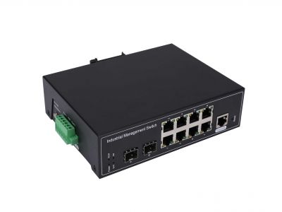 鋼合金工業級M系列管理型千兆2光8電SFP 鋼合金工業級M系列管理型千兆2光8電SFP